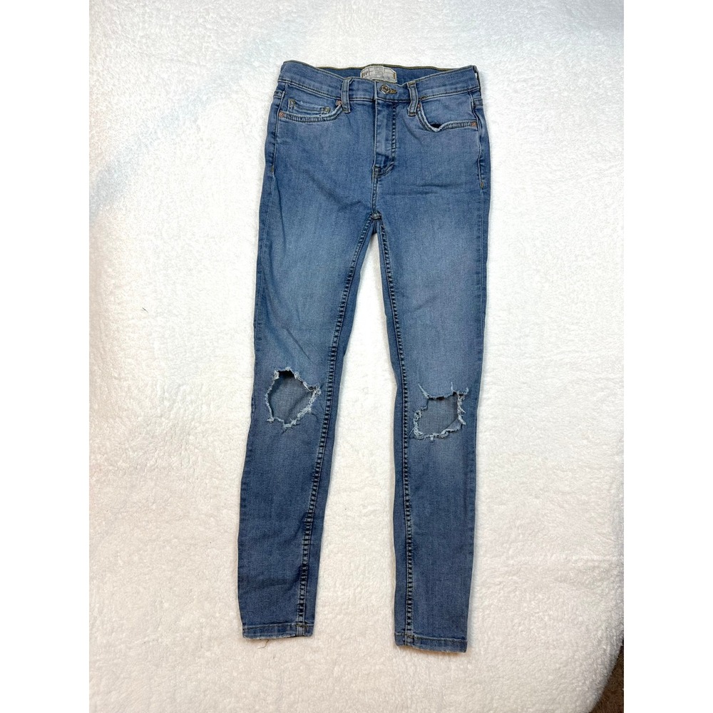 Free People 26 Skinny Stretch denim Urban Outfitters ankle length distressed